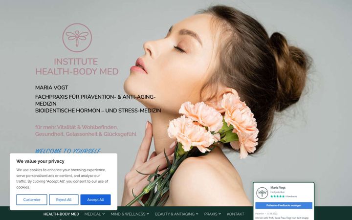 Skærmbillede af healthbody-med.de