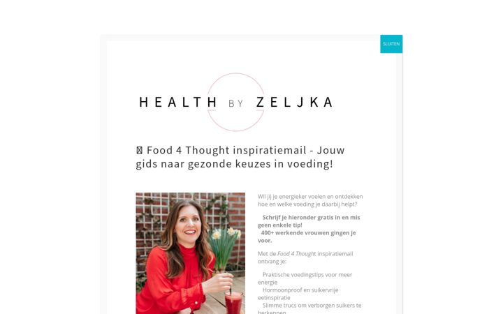 Screenshot of healthbyzeljka.com
