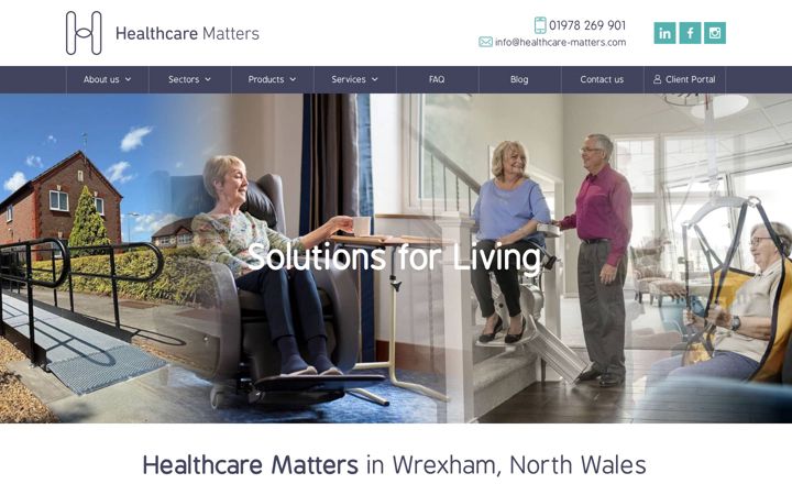 Screenshot of healthcare-matters.com