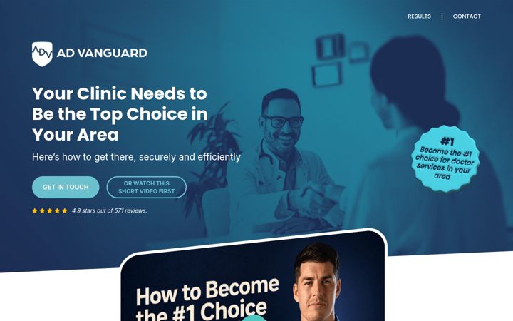 Screenshot of healthcare-vanguard.com