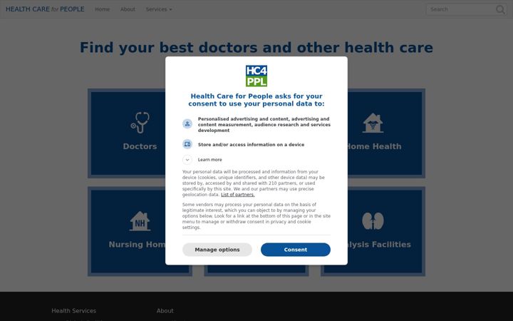 Screenshot of healthcare4ppl.com
