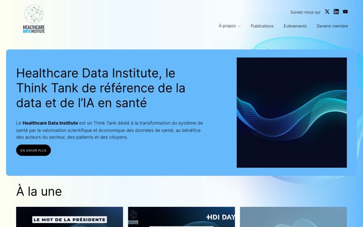 Screenshot of healthcaredatainstitute.com