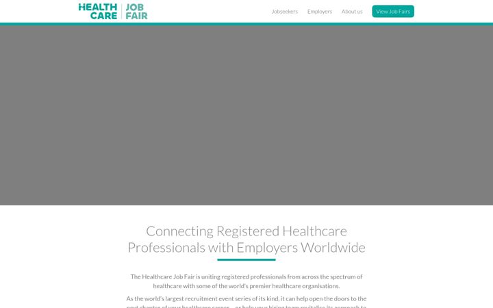 Zrzut ekranu healthcarejobfair.com