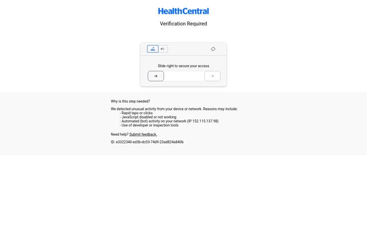 Screenshot ta' healthcentral.com