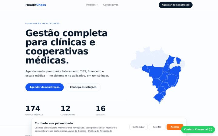 Screenshot of healthchess.com.br