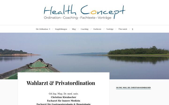 Snímek obrazovky healthconcept.at