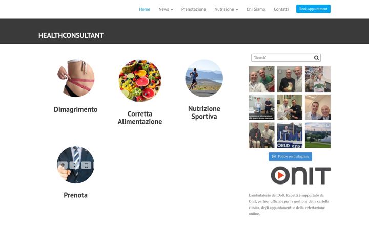 Screenshot of healthconsultant.it