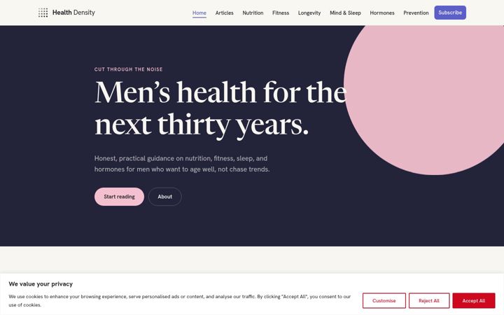 Screenshot of healthdensity.com