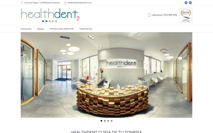 Screenshot of healthdentbarbastro.com