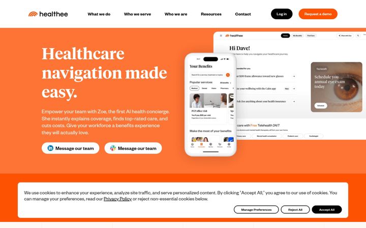 Screenshot of healthee.com