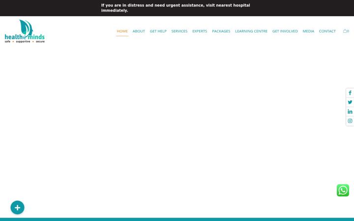 Screenshot of healtheminds.com