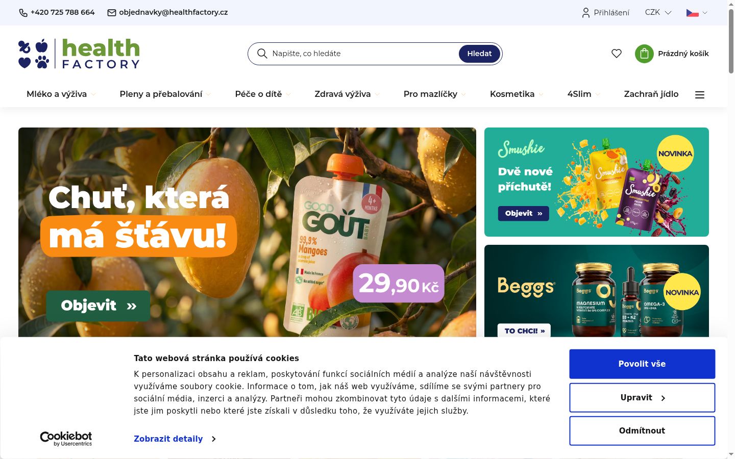 Képernyőkép a bármilyen interakció előtt megjelenő hozzájárulási bannerről