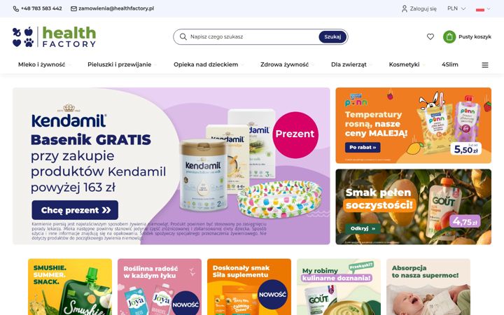 Snímek obrazovky healthfactory.pl