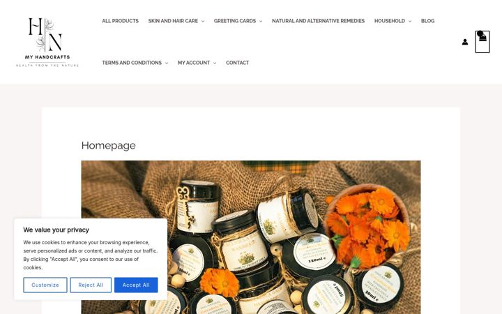 Screenshot of healthfromthenature.co.uk