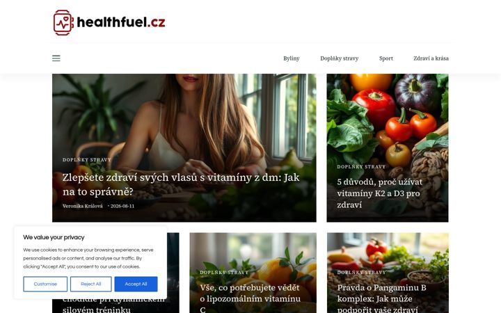 Screenshot of healthfuel.cz