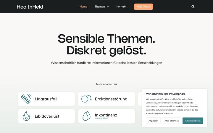 Screenshot of healthheld.de