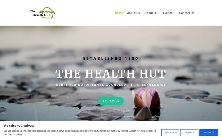 Screenshot of healthhutfl.com
