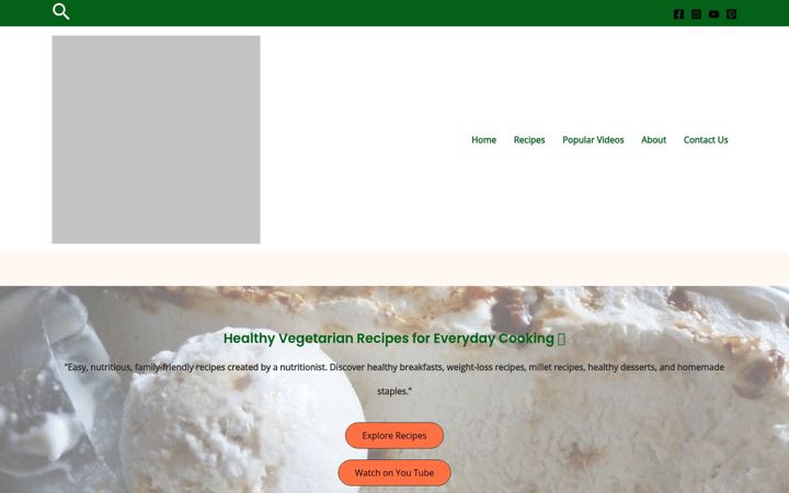 Screenshot of healthicallykitchen.com
