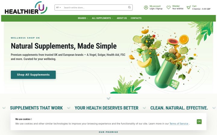 Screenshot of healthierultd.co.uk
