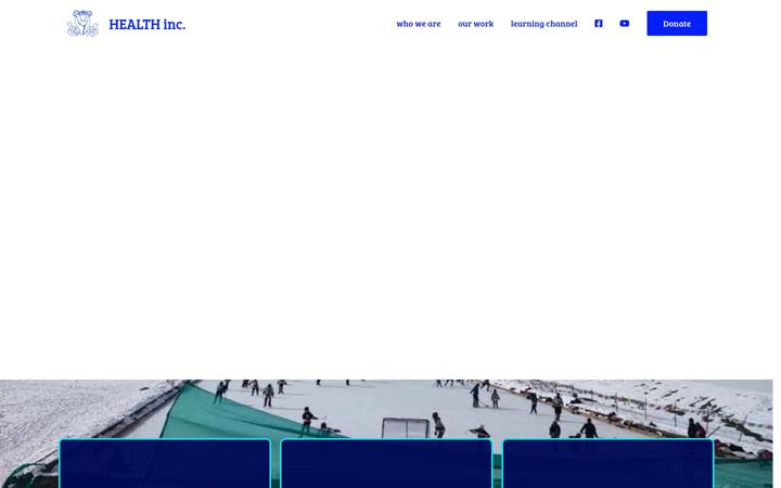 Screenshot of healthincladakh.org