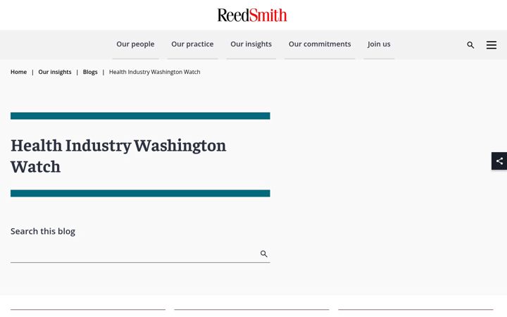Screenshot of healthindustrywashingtonwatch.com