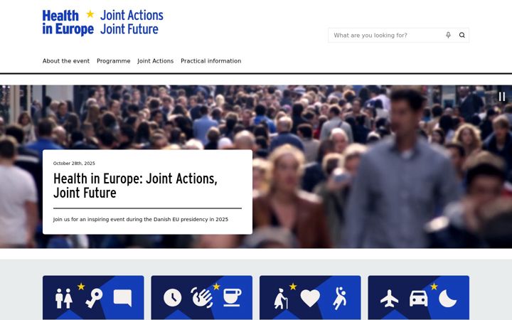 Screenshot of healthineurope.dk
