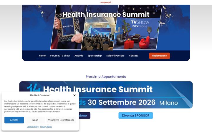 Screenshot of healthinsurancesummit.it