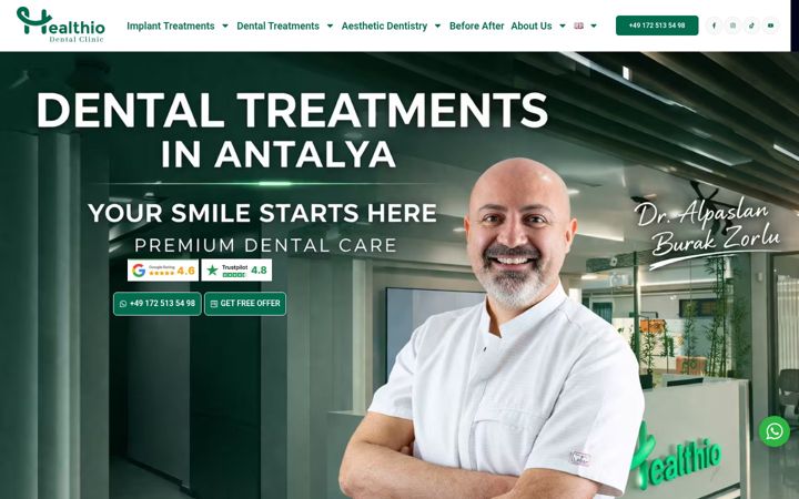 Screenshot of healthioturkey.com