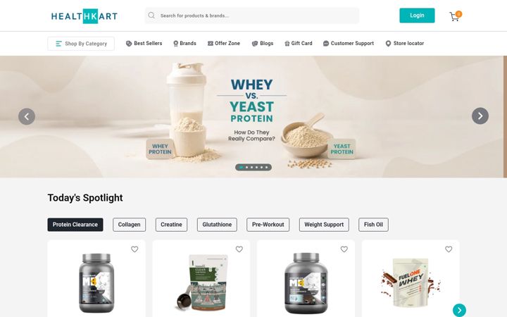 Skjermbilde av healthkart.com