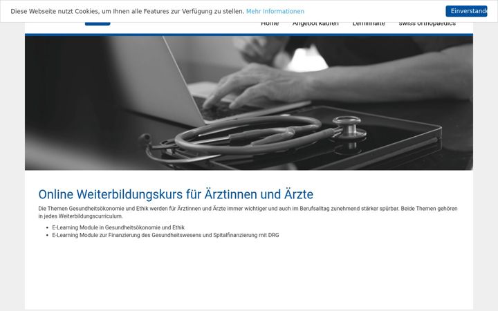 Screenshot of healthkey.ch