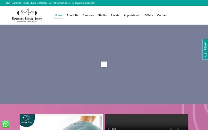 Screenshot of healthlineudaipur.com