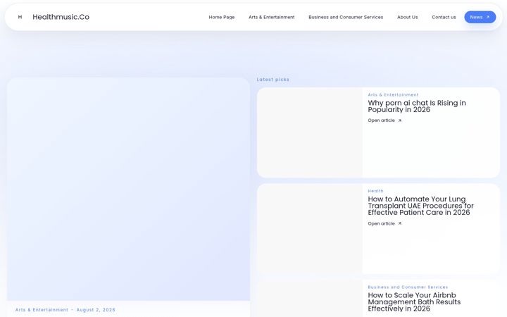 Screenshot of healthmusic.co.uk