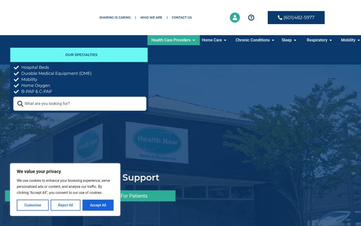 Screenshot of healthnowllc.com
