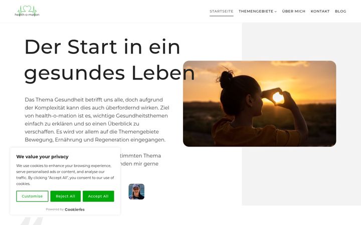 Screenshot of healthomation.de