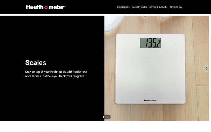 Screenshot of healthometer.com