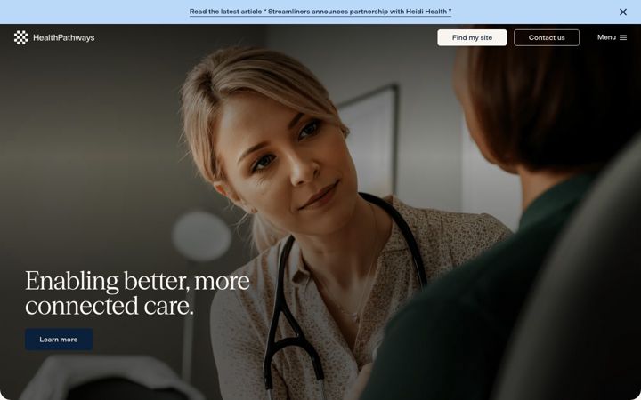 Screenshot of healthpathwaysglobal.org