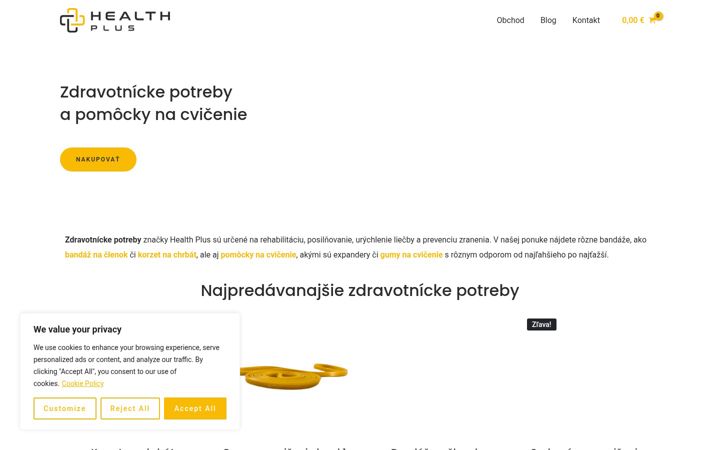Screenshot of healthplus.sk