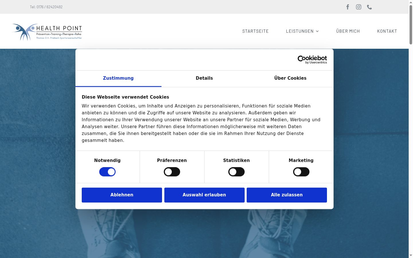 Zrzut ekranu banera zgody wyświetlanego przed jakąkolwiek interakcją