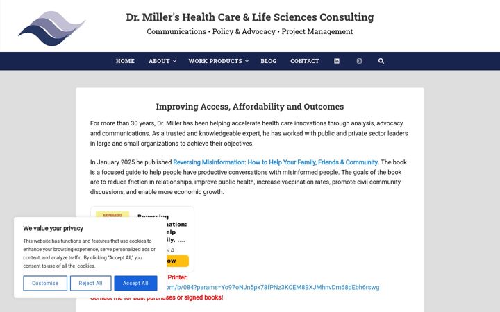 Screenshot of healthpolcom.com