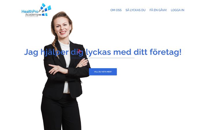 Screenshot of healthproacademy.se