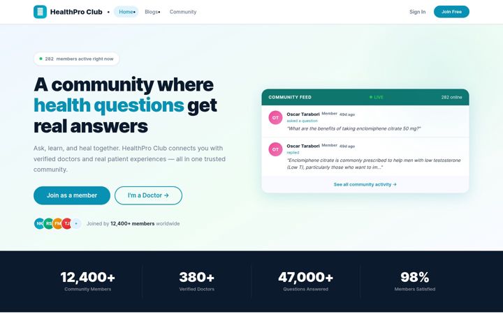 Screenshot of healthproclub.com