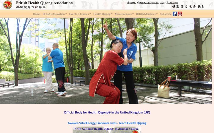 Screenshot of healthqigong.org.uk