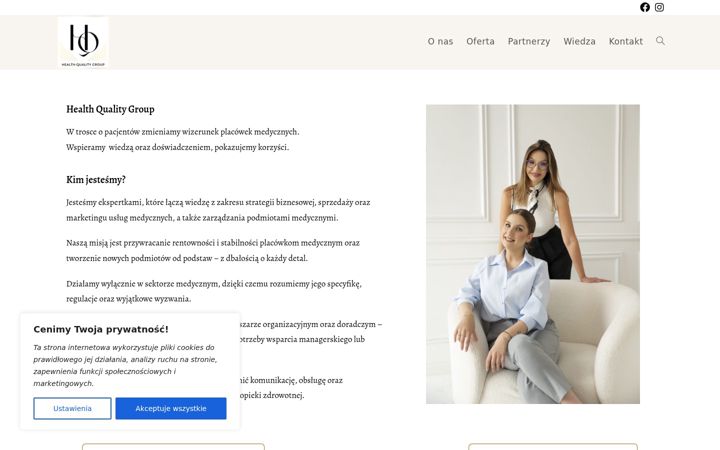 Screenshot of healthqualitygroup.pl