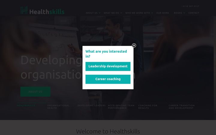 Screenshot of healthskills.co.uk