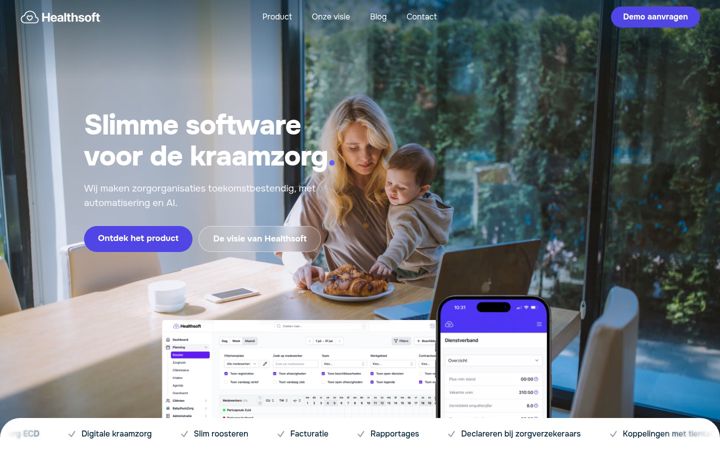 Screenshot of healthsoft.nl