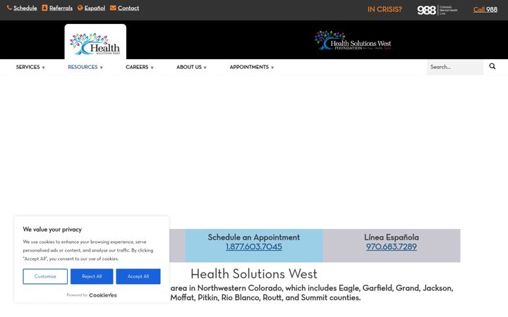 Screenshot of healthsolutionswest.org