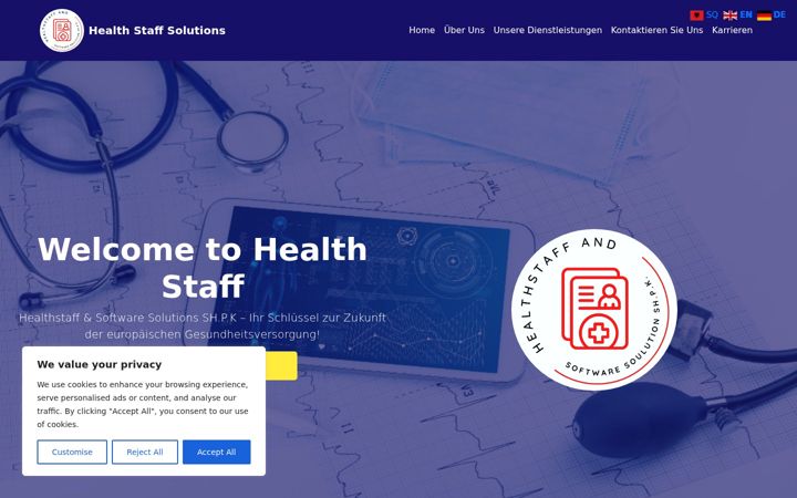 Screenshot of healthstaffsolutions-rks.com