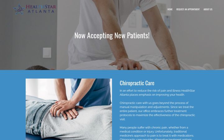 Screenshot of healthstaratlanta.com
