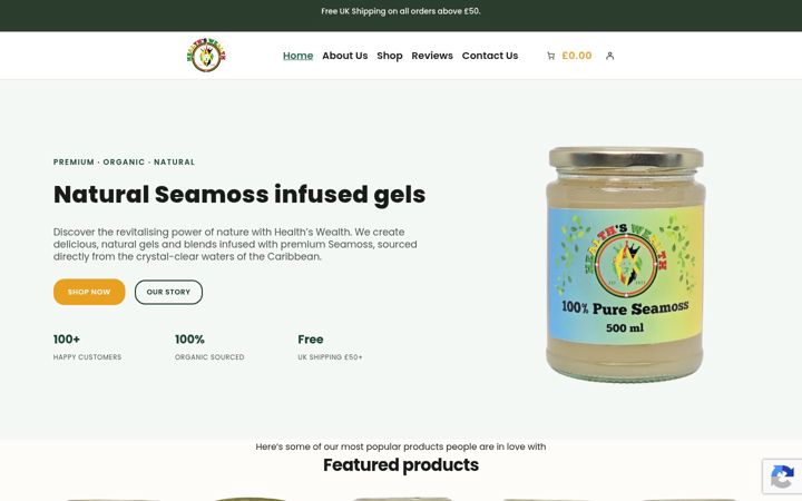 Screenshot of healthswealthuk.com