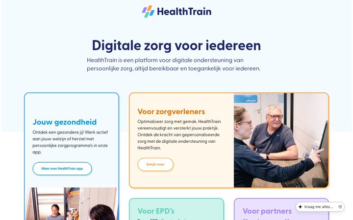 Captura de pantalla de healthtrain.app